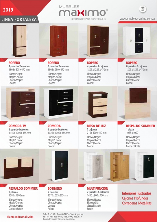 Listado Productos Hacemos hogares confortables